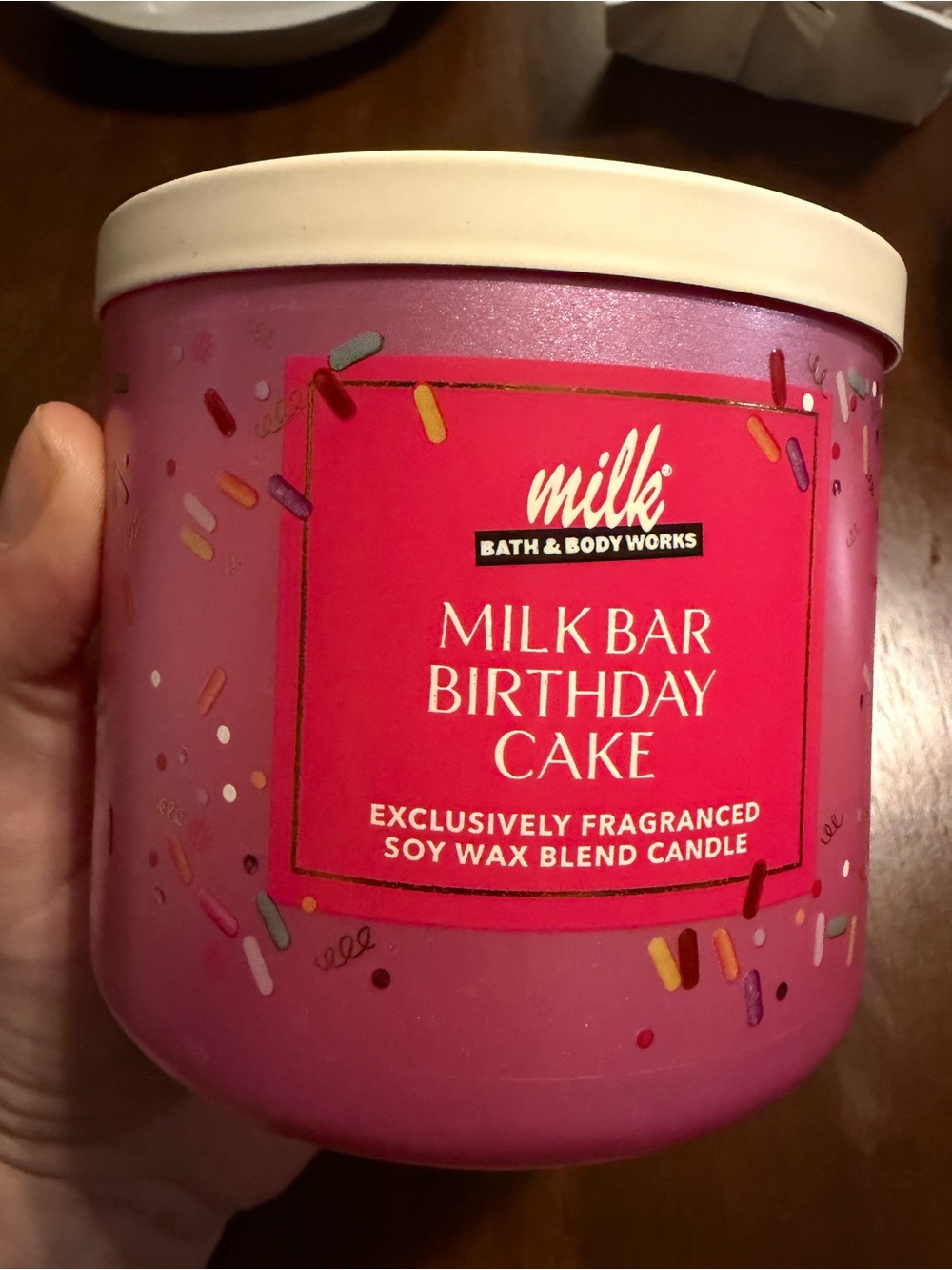 Bath & Body Works Pink Milk Bar Birthday Cake Candle